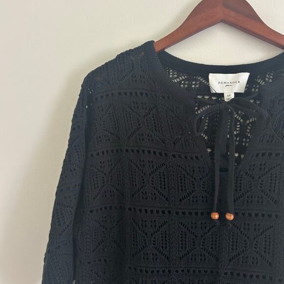 NWT Pomander Place Crochet Knit Cover Up Sz XS - Picture 6 of 10